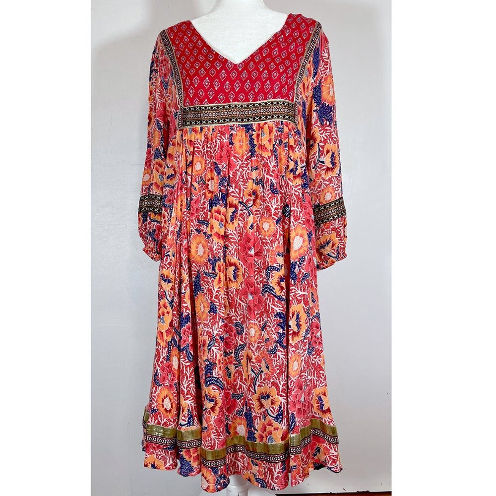 RD + Koko Floral Jacinto Peasant Dress